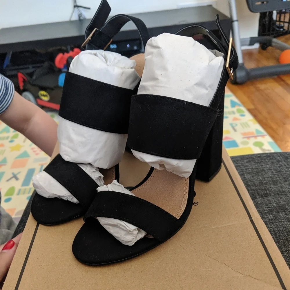 ASOS HUSTLE block heeled sandals